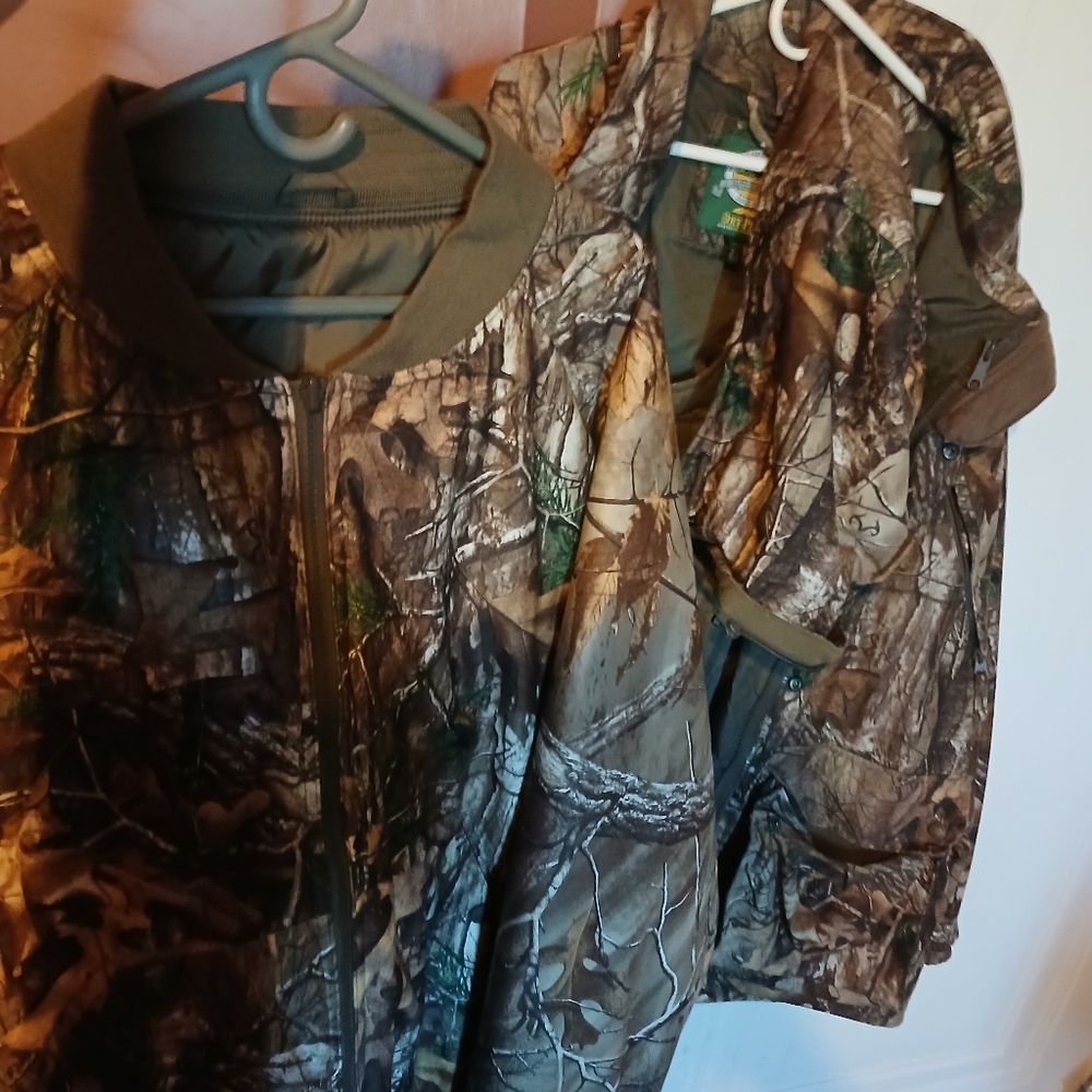 Cabelas mens dry plus ultra hunting parka mossy oak infinity 7 in one real tree